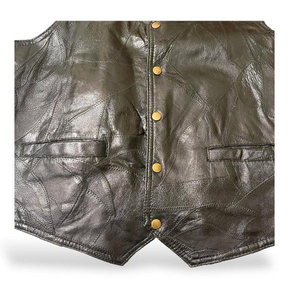 Genuine Leather Vest size XXL Italian - Picture 3 of 4